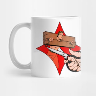 trapped man and Scissors Mug